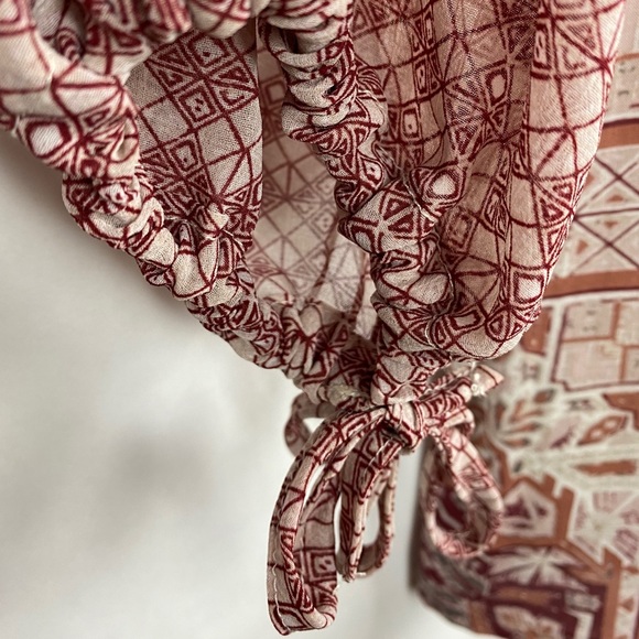 Free People Boho Pleated Front Dress - Picture 4 of 7